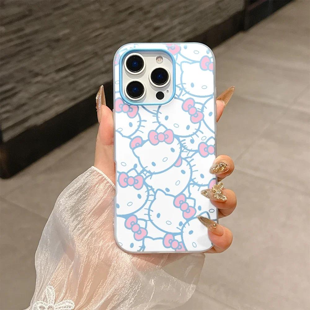 2 IN 1 Hello Kitty Case For Motorola Moto Edge 50 FUSION NEO 60 Pro G84 G64 G54 G73 G24 E13 G14 G23 5G Phone Cover Lovely Candy