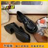 French Platform Small Leather Shoes Women's 2025 New Spring and Autumn Versatile British Style Single Shoes Retro Jk Uniform Mary Jane Shoes