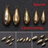 5pcs High Quality Weights Additional Weight Hook Connector Brass Fishing Lead Fall Sinker