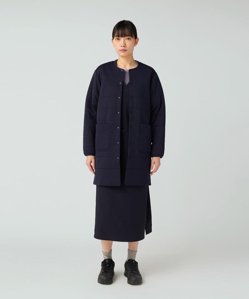 Snow Peak Flexible Insulated Long Cardigan Navy SW-25AW001 Women's