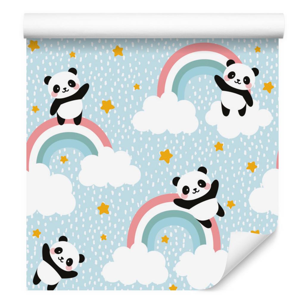 Pandas in the Rain Wallpaper for Living Room and Bedroom 50x1000