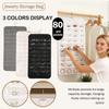 Подвесной органайзер для украшений, рулон для хранения с вешалкой, настенная стойка для ожерелий, дисплей, подвесной на стену/дверь, металлический крючок, двусторонний органайзер для украшений