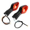1 Pair Turn Signal Indicator Lamp Fit for Honda CRF250L Motorcycle Modified Black Yellow
