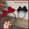2022 Red Velvet New Year Bow Headband & Hairpin Set for Women