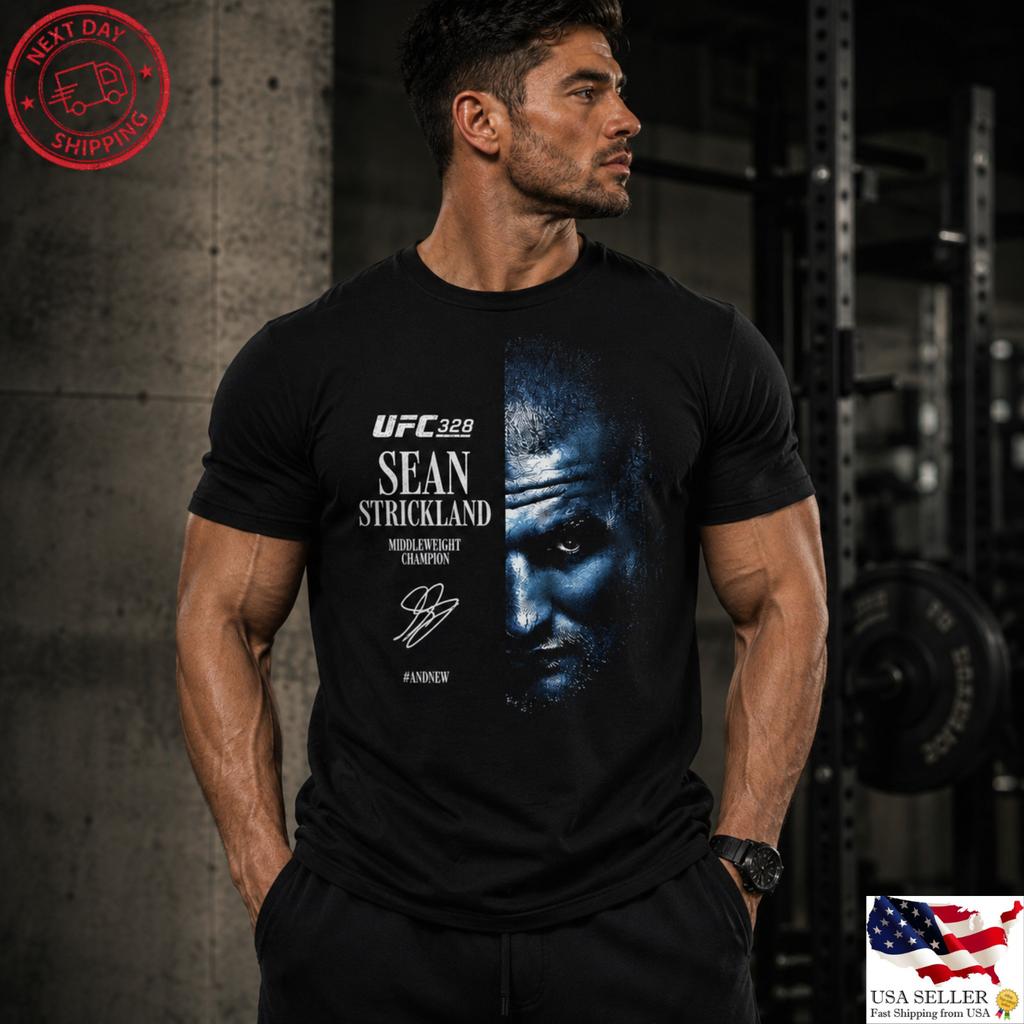 Sean Strickland UFC Graphic Tee MMA Fighter Champion Unisex Shirt