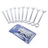 Mini Spanner Set, Combination Wrench Set of 10, Dual-Use Head, Single-Ended Open-End Wrenches, 4mm, 4.5mm, 5mm, 5.5mm, 6mm, 7mm, 8mm, 9mm, 1