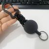 Выдвижная брелок-цепочка из стальной проволоки толщиной 4 см с карабином в форме тыквы из паракорда
