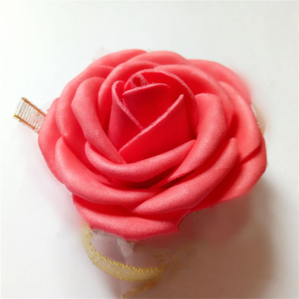 10 шт. искусственных розовых цветов на запястье, подарок невесте, подружке невесты, свадебное украшение, девичник, принадлежности для вечеринки