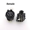 3-контактный разъем XLR Male Female для аудиопанели, крепление на шасси, 3-контактный разъем XLR для подключения питания, адаптер для пайки микрофона и динамика