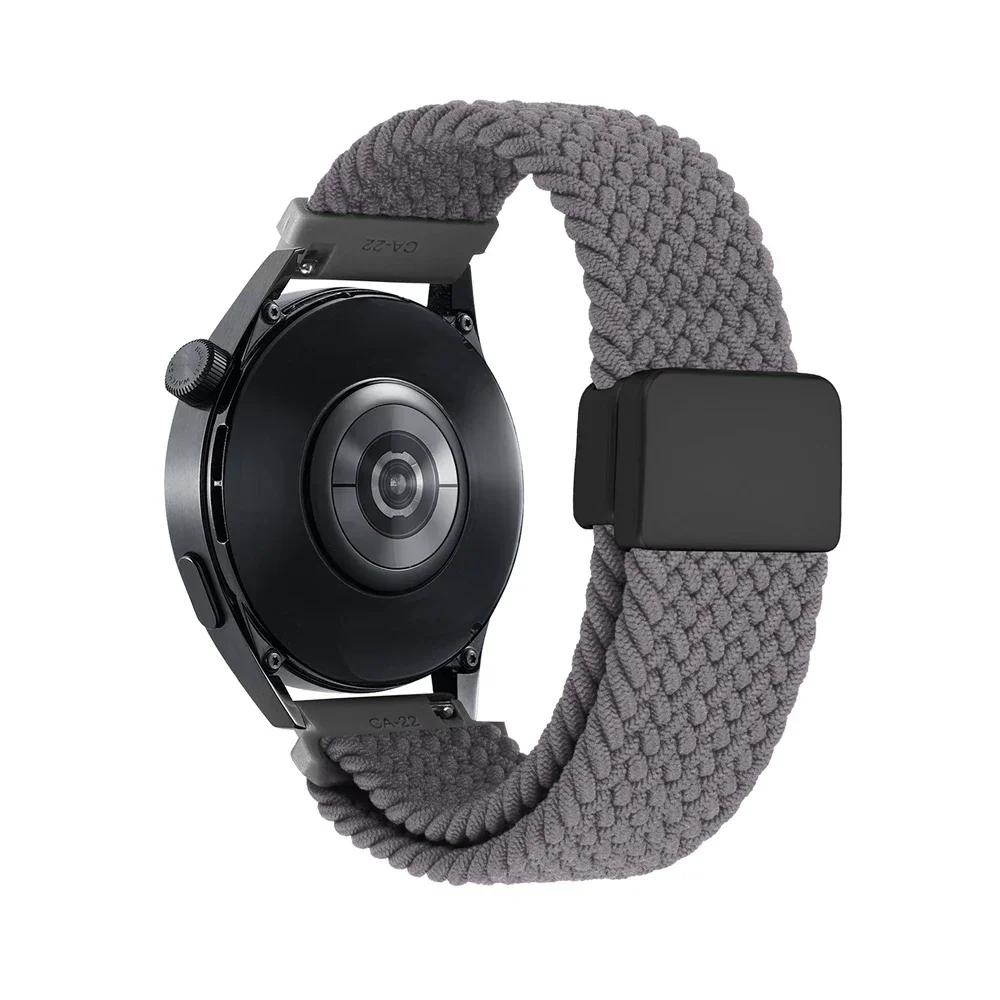 Плетеный ремешок 20 мм 22 мм для HUAWEI WATCH GT 5 Pro 46 мм, ремешок-петля GT5 GT 4 3 42 мм, HONOR Magic Watch 4 GS Pro ES, нейлоновый браслет