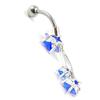 Les Trésors De Lily [I1383] - Body Piercing 'Shooting Stars' Blue