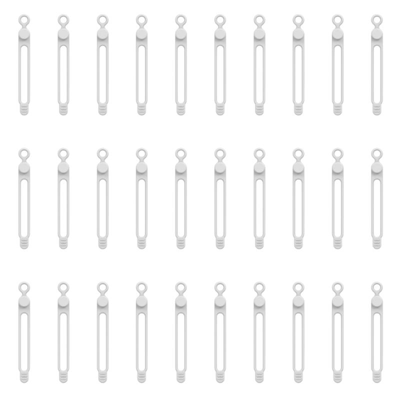 Flexible Silicone Cable Ties Reusable Cord Organizers For Electronics Accessories TangleFree Management