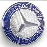 For Mercedes Benz W204 W124 W201 W202 W212 W220 W205 57mm Star Flat Hood Bonnet Logo Emblem Badge automobile Accessorie LMX9