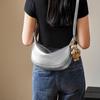Mrs. Qiao Silver Bag 2025 New Dumpling Bag Women's Crossbody Bag Genuine Leather Women's Bag