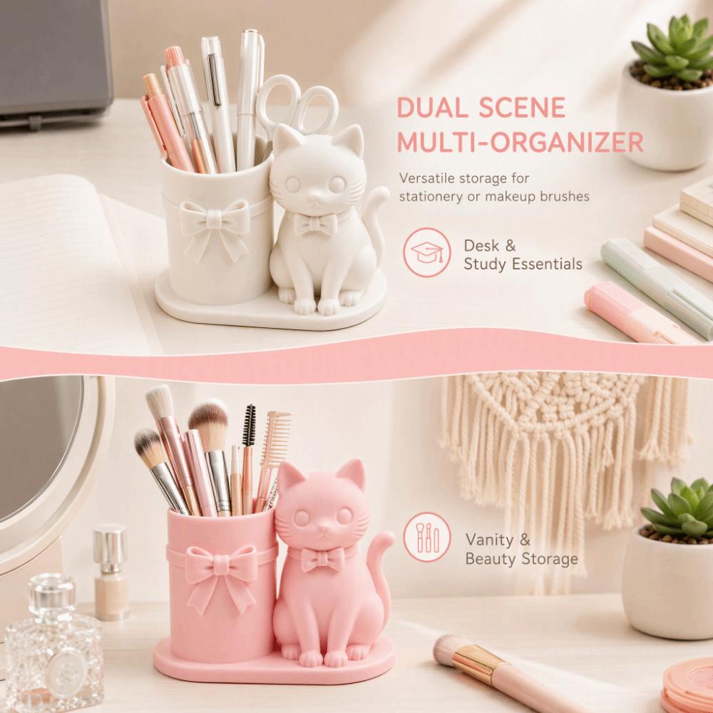 Plastic Pencil Cup 3D Printed Desktop Stationery Organizer Cute Pen Holder Office Desk