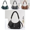 Stylish Black Grey Khaki Green Brown Womens Bag Trendy Minimalist Crossbody Purse For Everyday Use