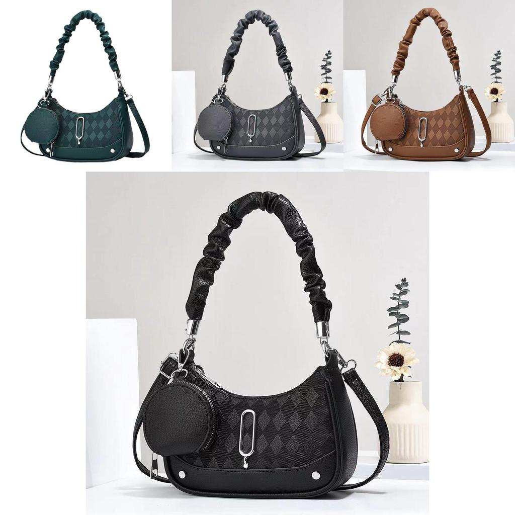 Stylish Black Grey Khaki Green Brown Womens Bag Trendy Minimalist Crossbody Purse For Everyday Use