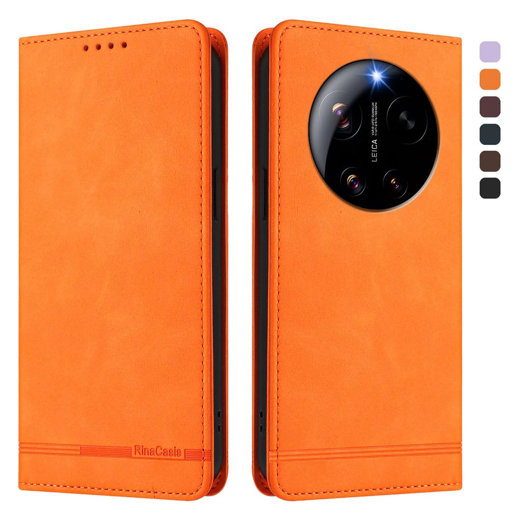 For Xiaomi 17 Ultra 5G Case RINACASIS RC23 RFID Blocking Wallet Stand PU Leather Phone Cover
