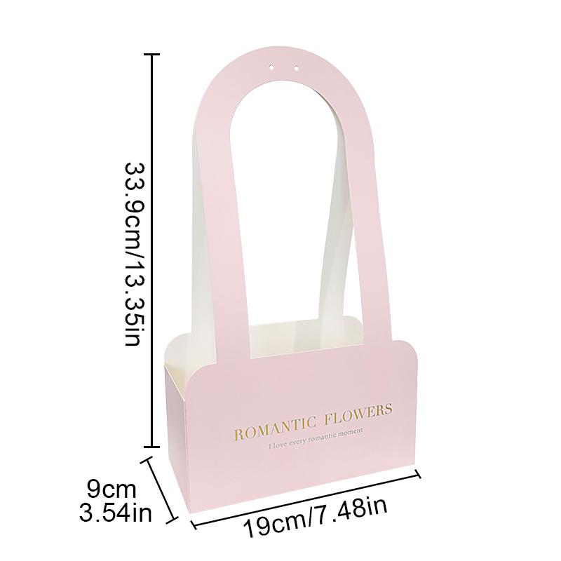 5 шт./уп. Упаковка Декоративные аксессуары Переносная цветочная коробка Материал для упаковки цветов Цветочная корзина Складная 4 цвета