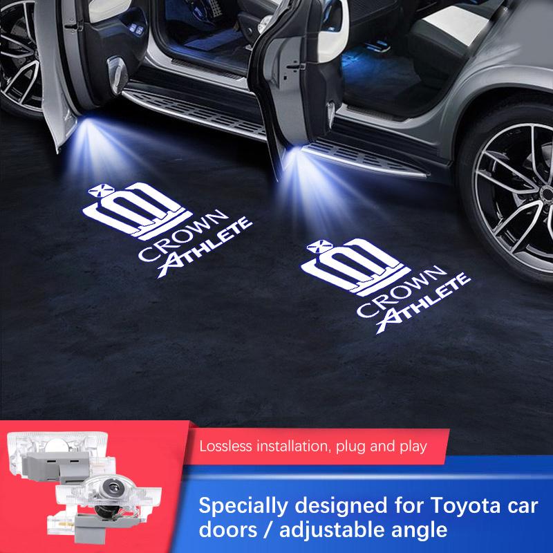 Car Door Welcome Light Led HD Projector Lamp Courtesy Light For Toyota Crown JZS171 JZS171W JZX175 JZX171 GRS200 GRS181 GRS182 SE0 5d