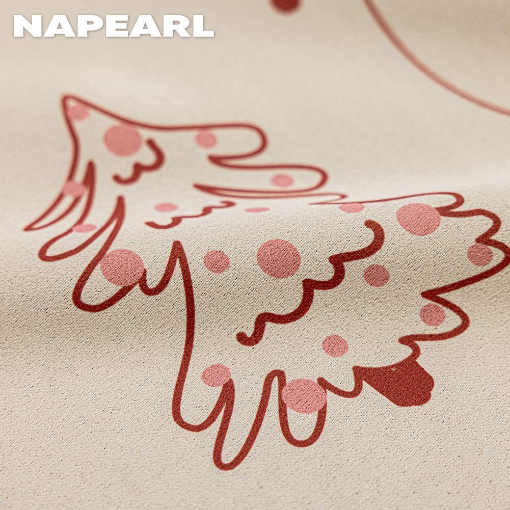 1 шт. NAPEARL Рождественские шторы блэкаут Снеговик Елка Рисунок Принтованные шторы для спальни гостиной балкона окна для домашнего декора