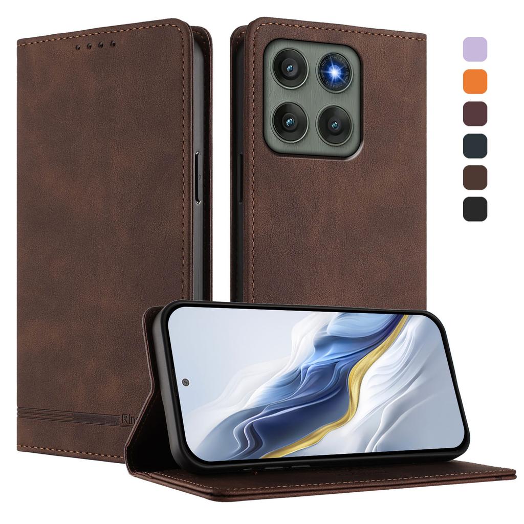 Чехол RINACASIS RC23 для Motorola Edge 60 Pro 5G, кошелек с блокировкой RFID, подставка, чехол-книжка из ПУ кожи