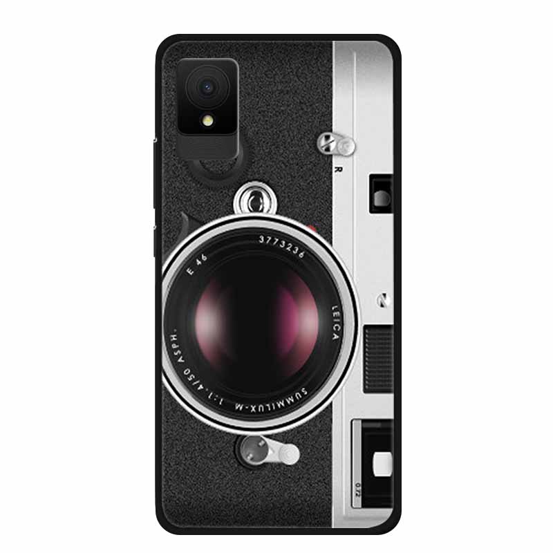 For TCL 505 Phone Cases Back Cover For TCL 502 Black Edge Silicone TPU Funda for TCL505 Marble Soft Case Colorful Coque Bumper