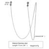 Цепочка для очков, ожерелье с цепочками для очков, держатель для звеньев солнцезащитных очков из нержавеющей стали, бабушкиные цепочки, мужские и женские очки