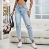 Women's Pant Fashion Ripped Jeans