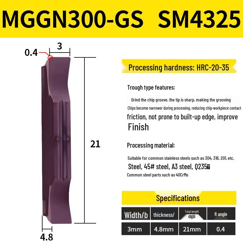 CNC Канавочные пластины MGMN300/400-M для нержавеющей стали, керамики, алюминия Токарный отрезной инструмент Вставки