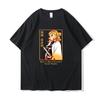 Аниме Rengoku Kyoujurou Printed Мужские Женские Летние Футболки С Коротким Рукавом Круглый Вырез Повседневные Летние Топы Унисекс