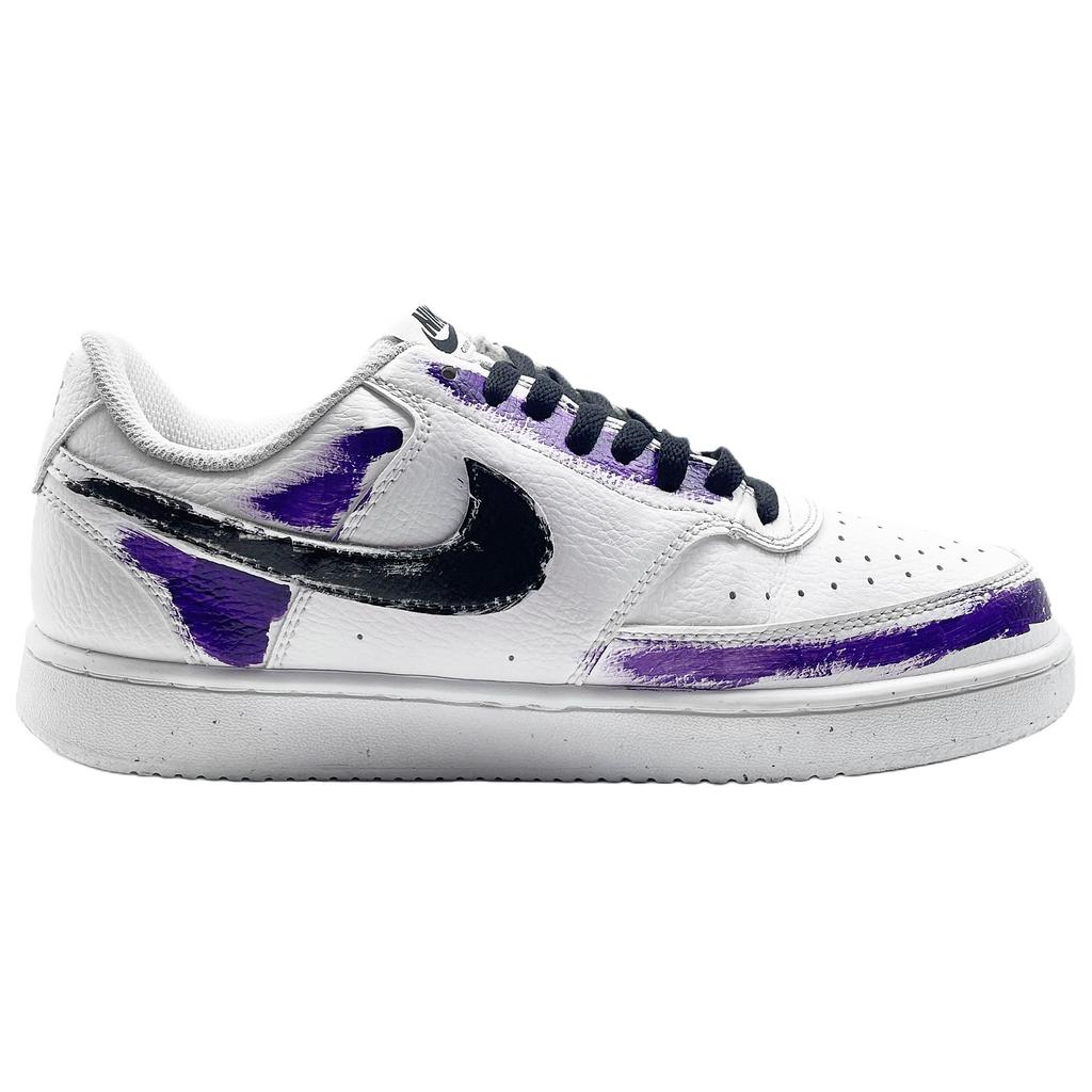 Nike Court Vision 1 Shooting Stars Purple Rain Cushioning Low top Skateboard Shoes Unisex White Purple DH2987-101(team912-)