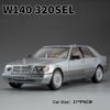 1:24 W140 300sl Игрушки Сплав Миниатюрная машина Литая модель Открываются двери Звук Свет Оттягивание назад Резиновые шины Транспортное средство Детский Рождественский подарок