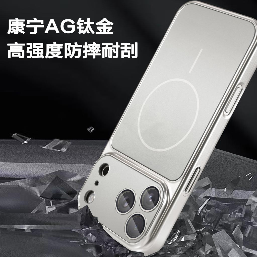 Применимо к iPhone18PROMAX Corning AG титановый магнитный чехол для мобильного телефона Apple 17 секунд смена 18 защитная пленка для объектива противоударная