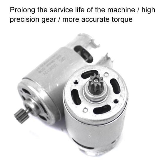 RS550 10,8 В-25 В электродвигатель 12 зубьев сильная замена тепловыделения полезная прочная электрическая дрель двигатель перезаряжаемая дрель