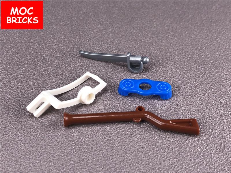 5 наборов/лот  Кирпичики MOC Набор оружия пиратского солдата 2561 Строительные блоки DIY Игрушки для детей Рождественские подарки