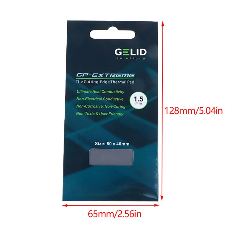 Upsiren GELID 15 Вт/МК 1/1,5/2 мм Термопрокладка для охлаждения радиатора GPU CPU, Проводящая силиконовая прокладка, Высококачественная, Оригинальная, Аутентичная