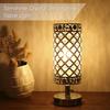 Tomshine Хрустальная прикроватная настольная лампа, декоративный настольный светильник с двойным USB-портом для зарядки, современный