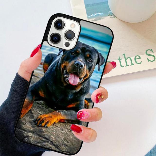 Милый Щенок Собаки Ротвейлер Чехол Для Телефона Для Для iPhone 17 Air 16 15 11 12 13 14 Pro Ma Plus coque