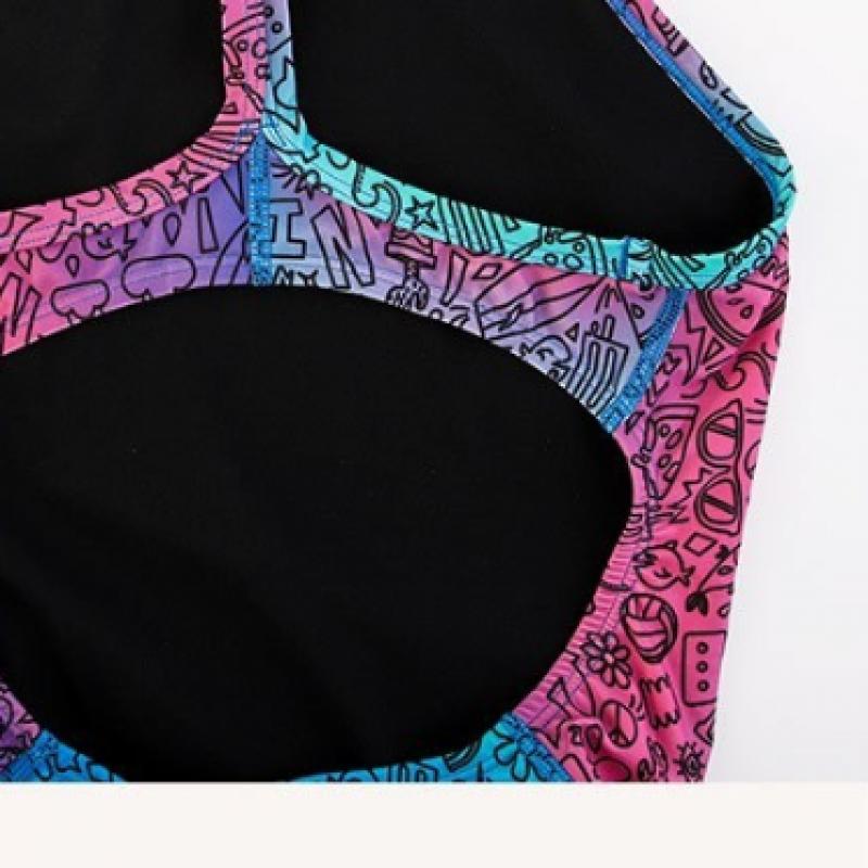 Nike Женский купальник Swim S hydraStrong Dream Cloud Racerback SwimSuit neSSe017 Lilac Bloom