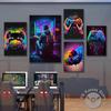 Colorful Game Controller Wall Art Poster Prints Nordic Aesthetic Picture Canvas Painting Gaming Boy Room Home Decoration