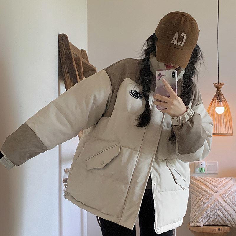 Fashionable Cotton Overcoat for Women - Chic and Classy Stand Collar Parka