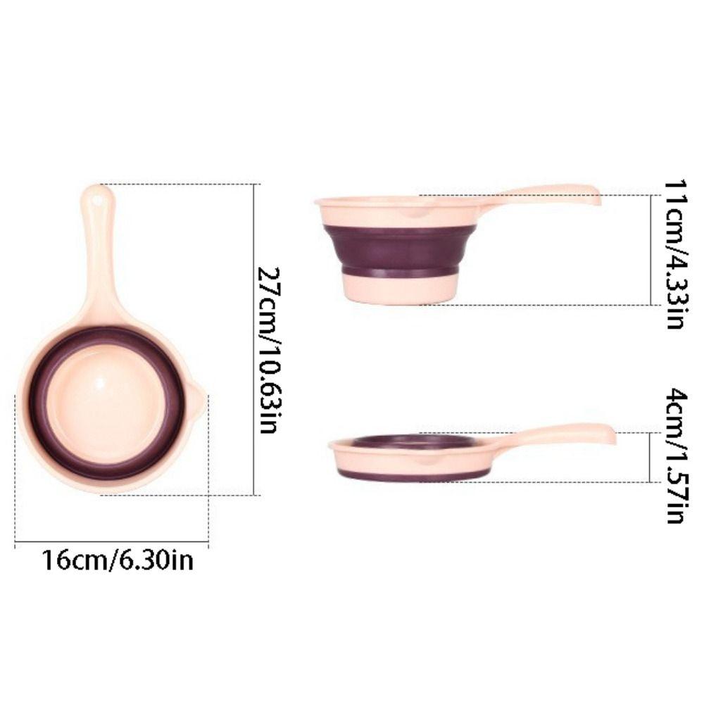 Подвесная складная черпалка для воды с длинной ручкой Кухонный черпак для воды Складная черпалка для ванны Бытовая