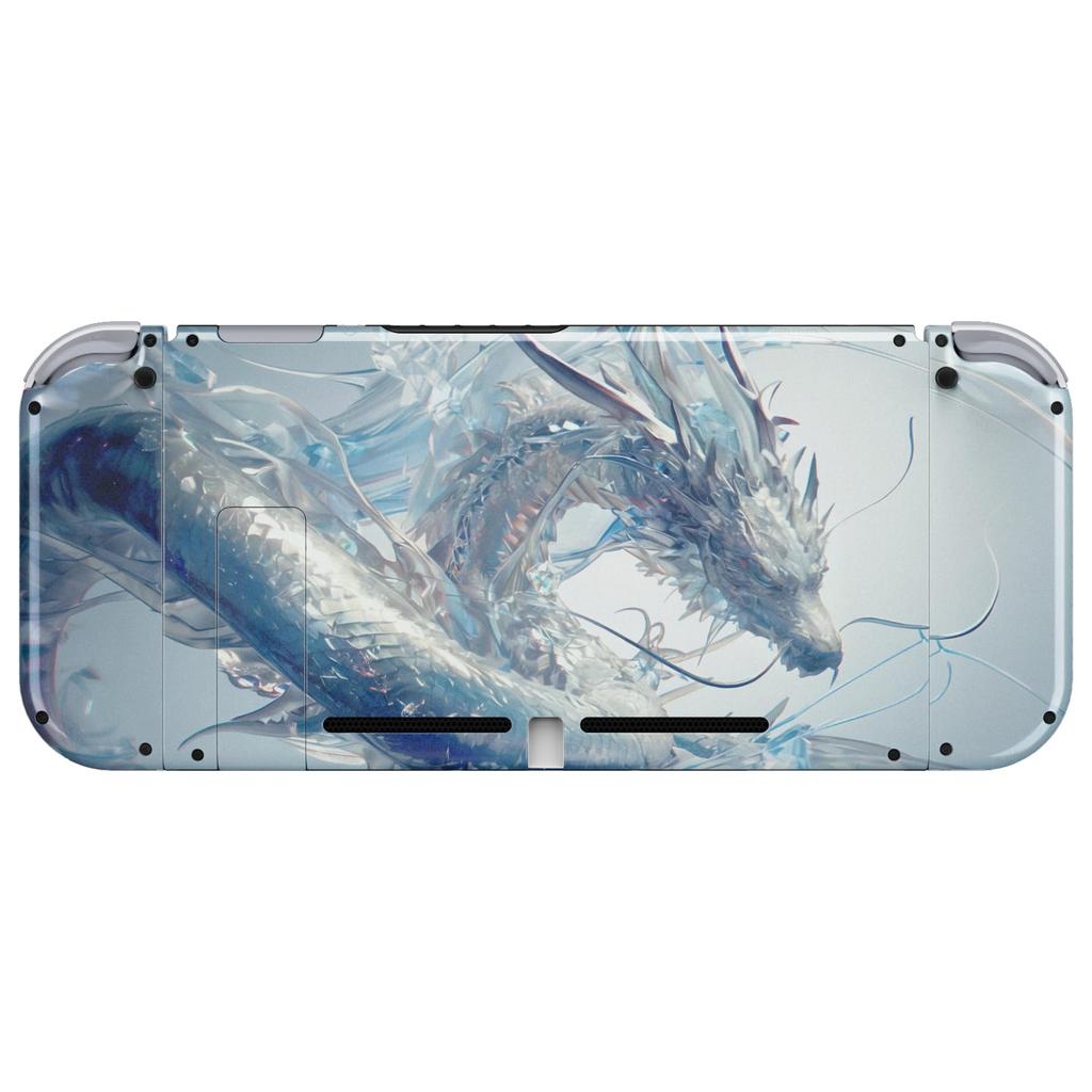 Custom DIY Replacement Case Shell Compatible with eXtremeRate Comes with Patterned Back Holder Handle Controller Full Button Set Switch, Plate,