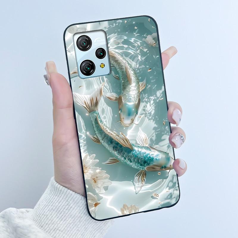 Для Blackview A53 Чехол Blackview A53 Pro Задняя крышка Роскошный Милый Любовь Кролик Забавный Черный ТПУ Мягкий Силикон Защитный Чехол для Телефона