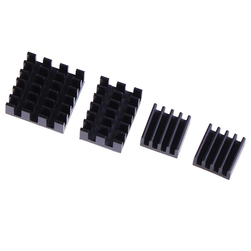4Pcs For Raspberry Pi 4B Aluminum Heatsink Radiator Cooler Kit For Raspberry Pi