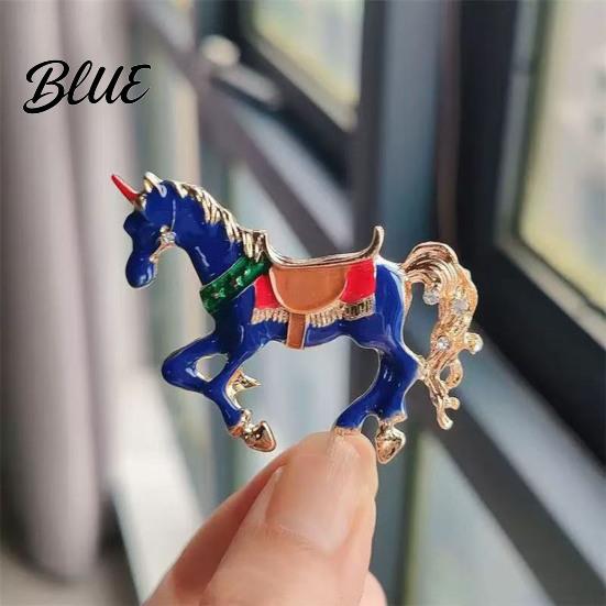 Horse Theme Accessory 1/3Pcs Brooch Pin Vintage Enamel Design Simple