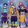 2026 Новый Костюм для Косплея Охотник на Демонов K-pop Трехкомпонентный Костюм Одежда Поп-певец Хэллоуин Девочки Юбки и Верхняя Одежда Комплект