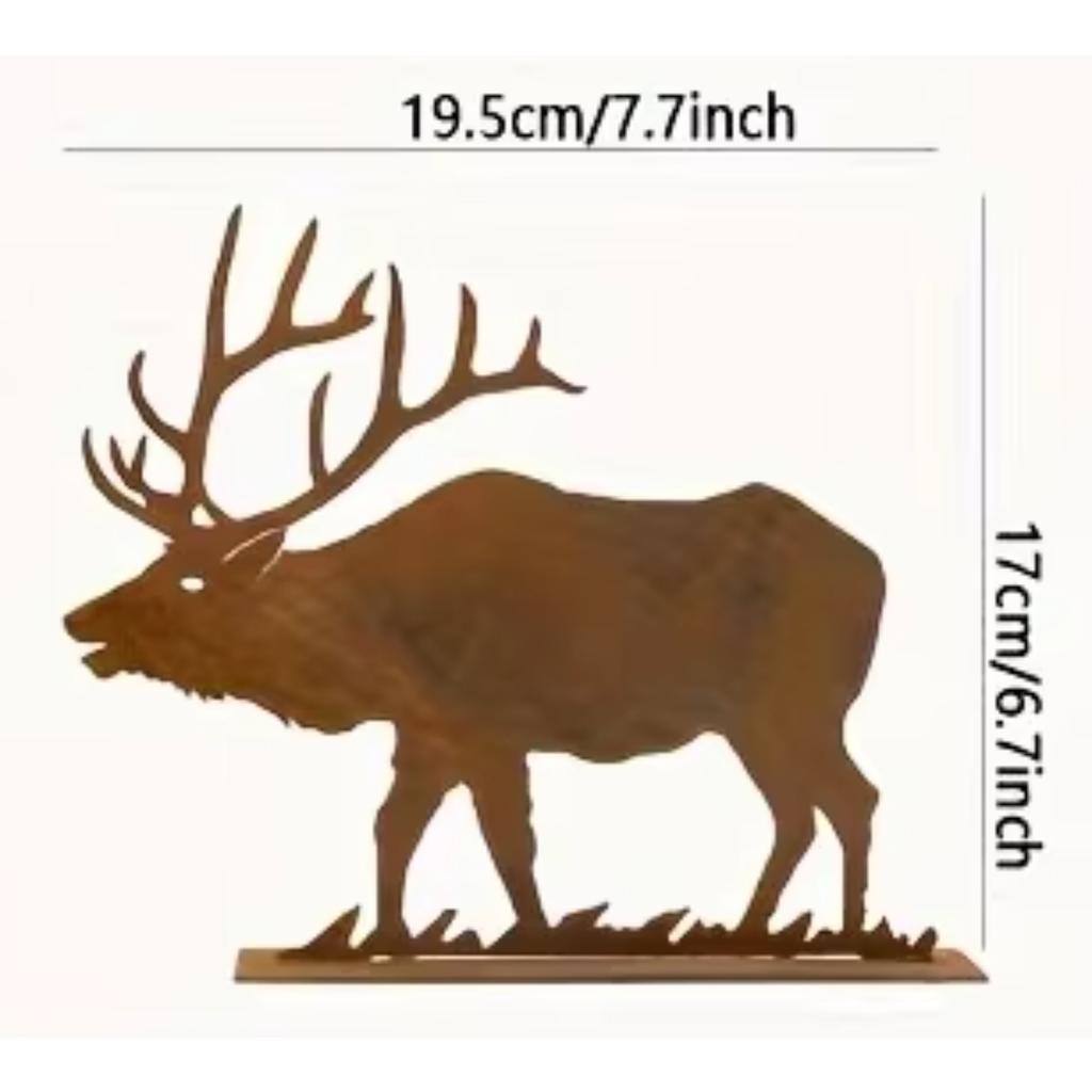 1 шт. деревенские металлические украшения в виде ели и лося - охотничий декор и подарки для рождественских и новогодних украшений