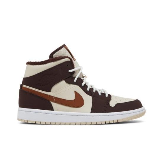 Air Jordan Wmns Air Jordan 1 Mid SE Кремовый Темный шоколад DO6699-200